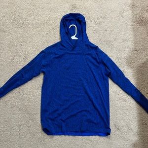 Blue lululemon light hooded sweatshirt